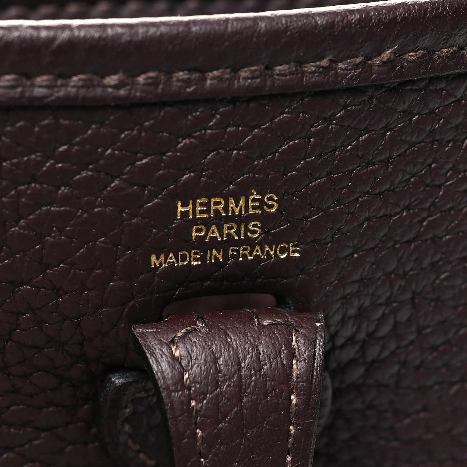 Hermes Taurillon Clemence Flipperball Sangle Evelyne TPM Rouge Sellier Caramel Nata Gold 6 of 10