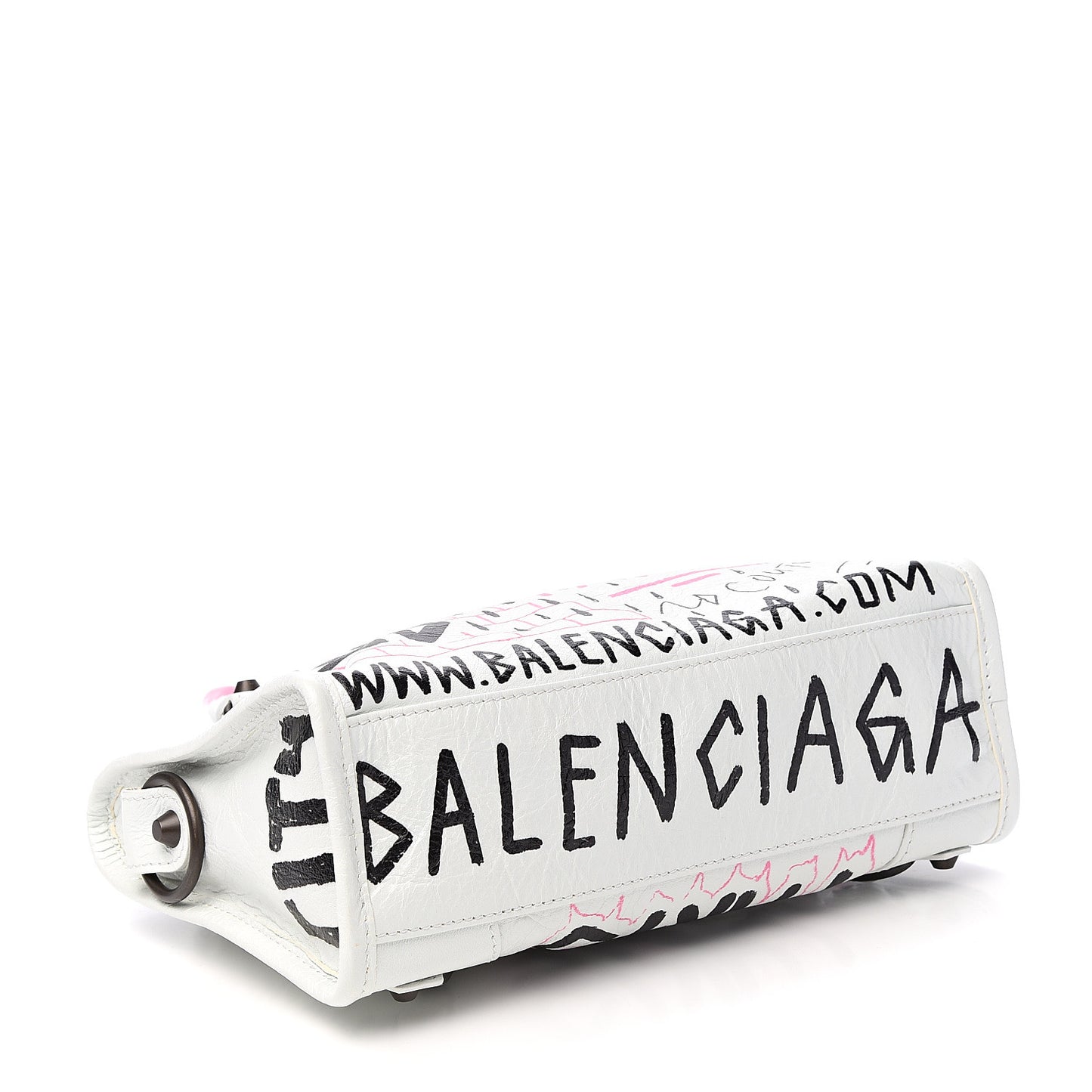 Agneau Graffiti All Over Classic Hardware Mini City White Multicolor