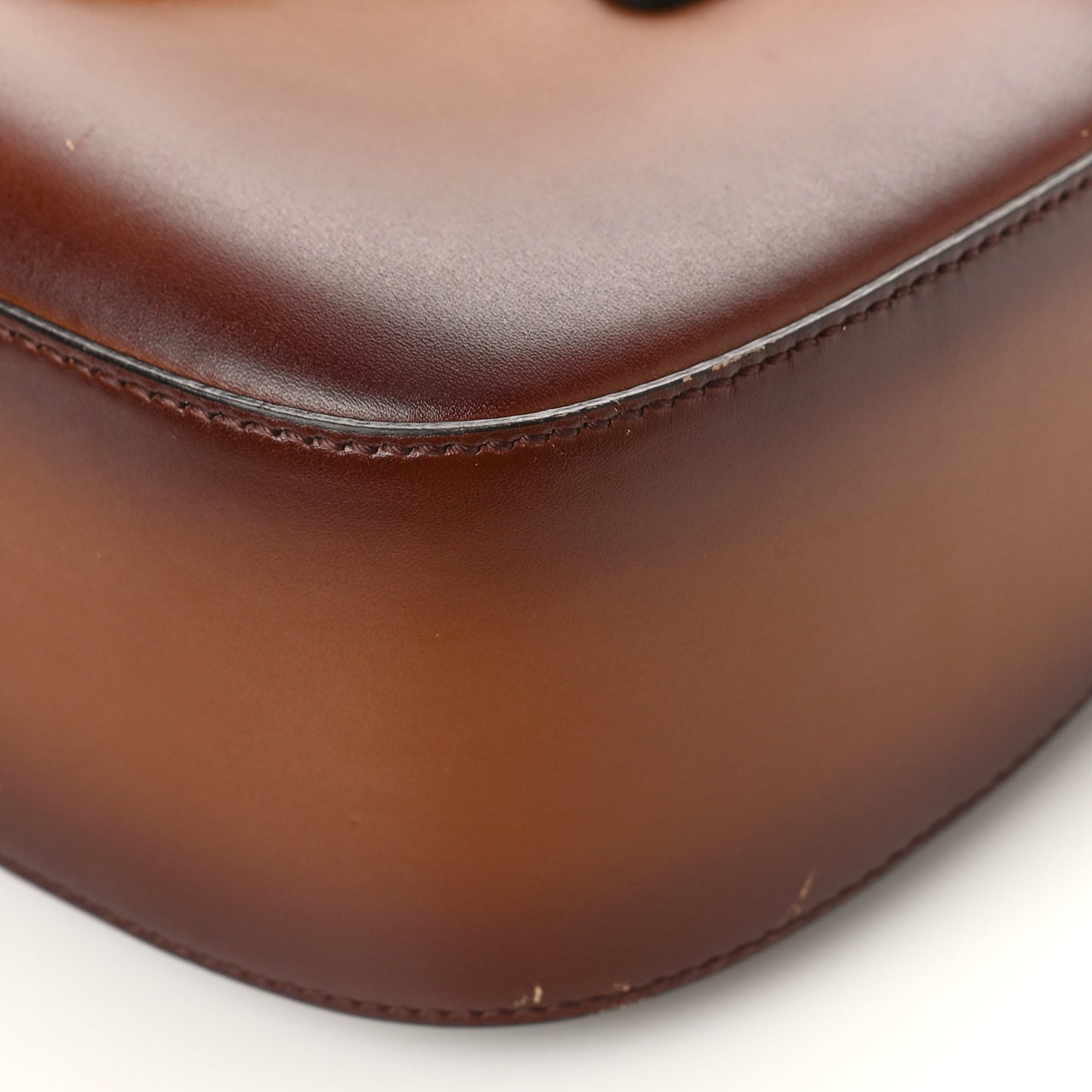 Calfskin Medium Lady Web Shoulder Bag Cuir
