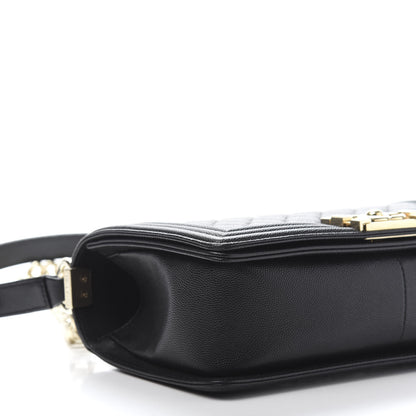 Chanel Caviar Quilted Medium Boy Flap Black 8 of 11