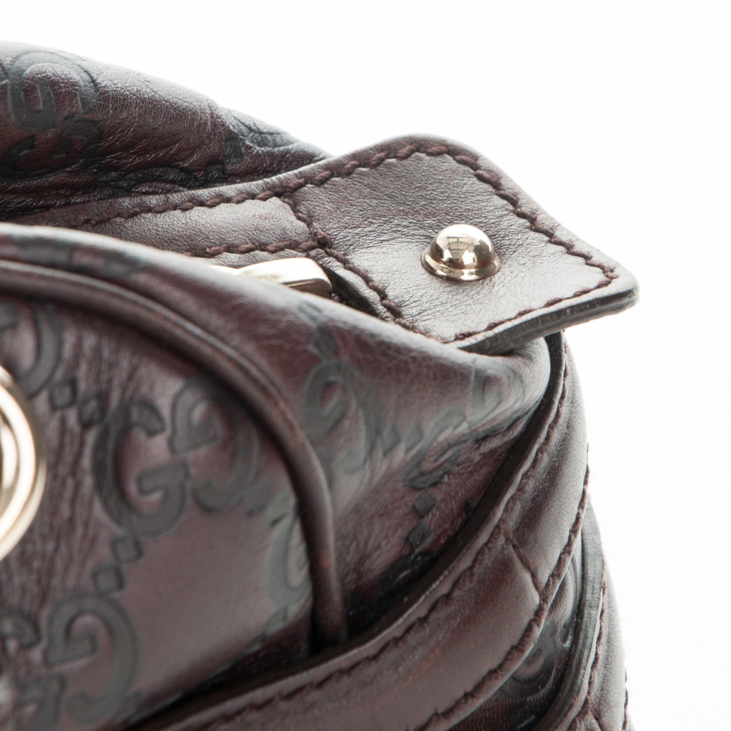 Guccissima Medium Wave Boston Dark Brown