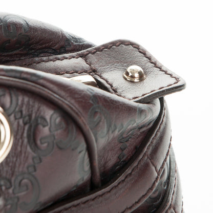 Gucci Guccissima Medium Wave Boston Dark Brown 8 of 9