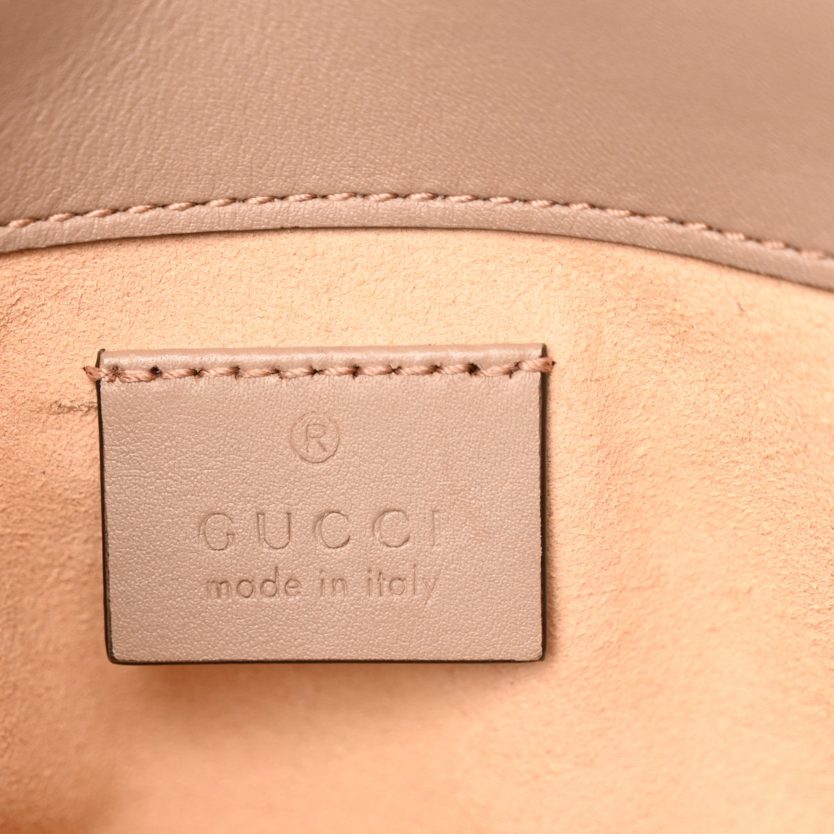 Gucci Calfskin Matelasse Super Mini GG Marmont Shoulder Bag Porcelain Rose 6 of 10
