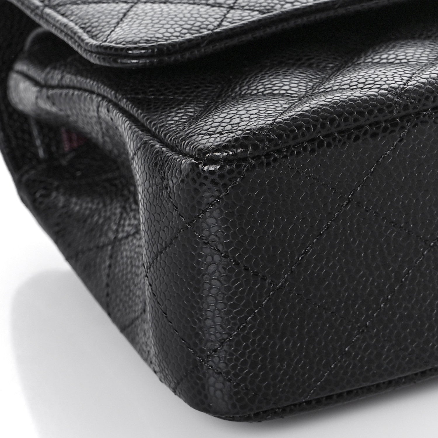 Chanel Caviar Quilted Medium Double Flap Black 8 of 10