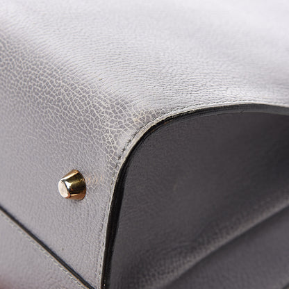 Delvaux Grained Calfskin Brillant Briefcase Grey 14 of 18