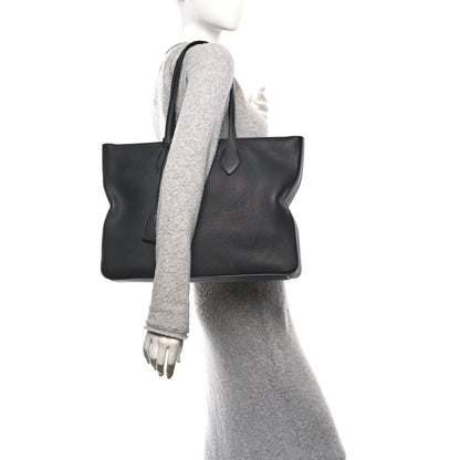 Salvatore Ferragamo Grained Calfskin Medium Star Tote Black 2 of 11