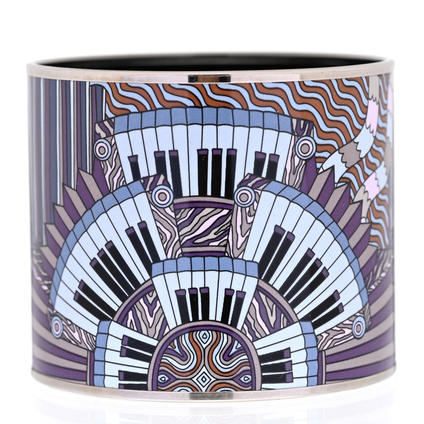 Enamel Printed Mega Wide Point d'Orgue Bracelet 70