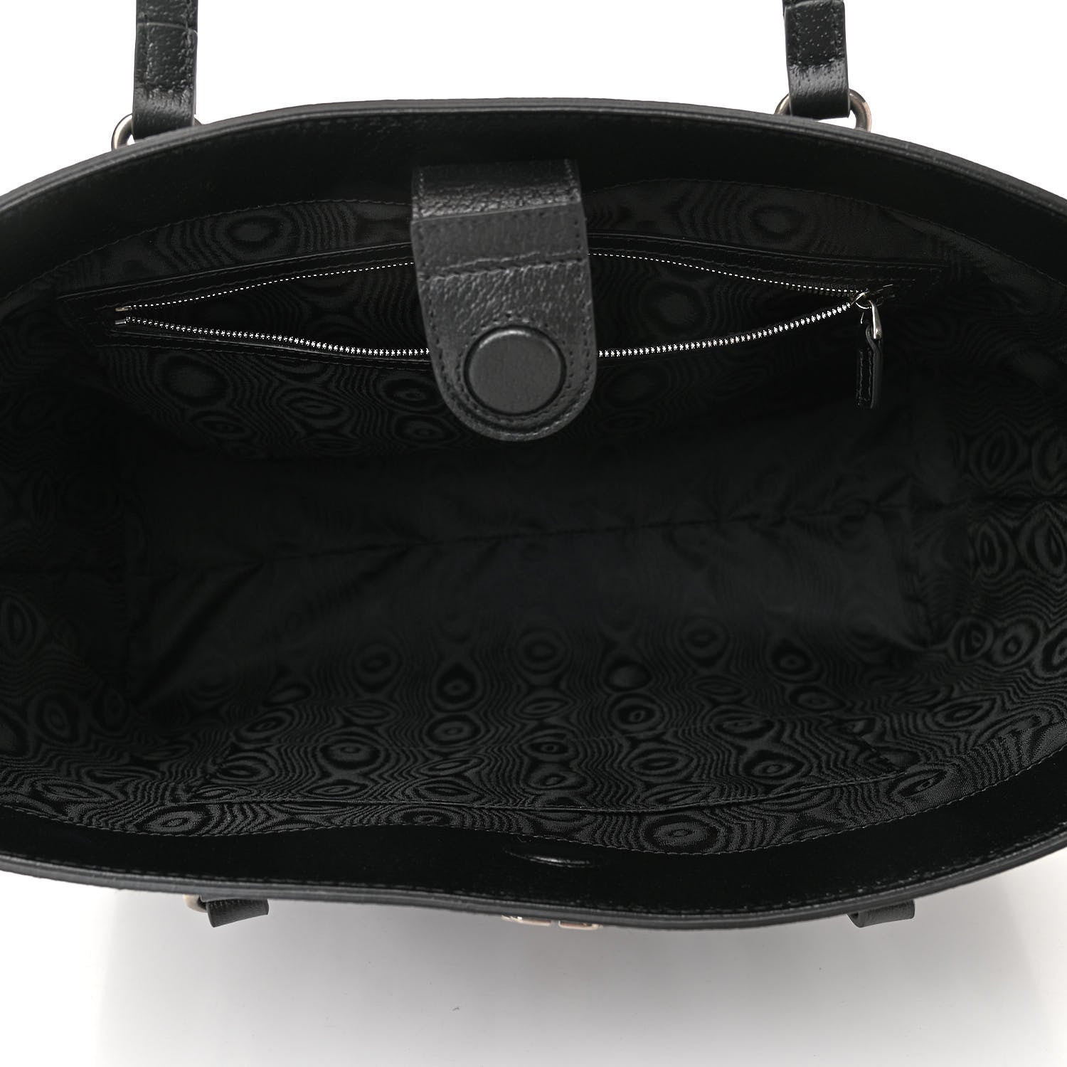 Gucci X BALENCIAGA BB Monogram Web Graffiti Medium Ophidia Shopping Tote Black 5 of 11