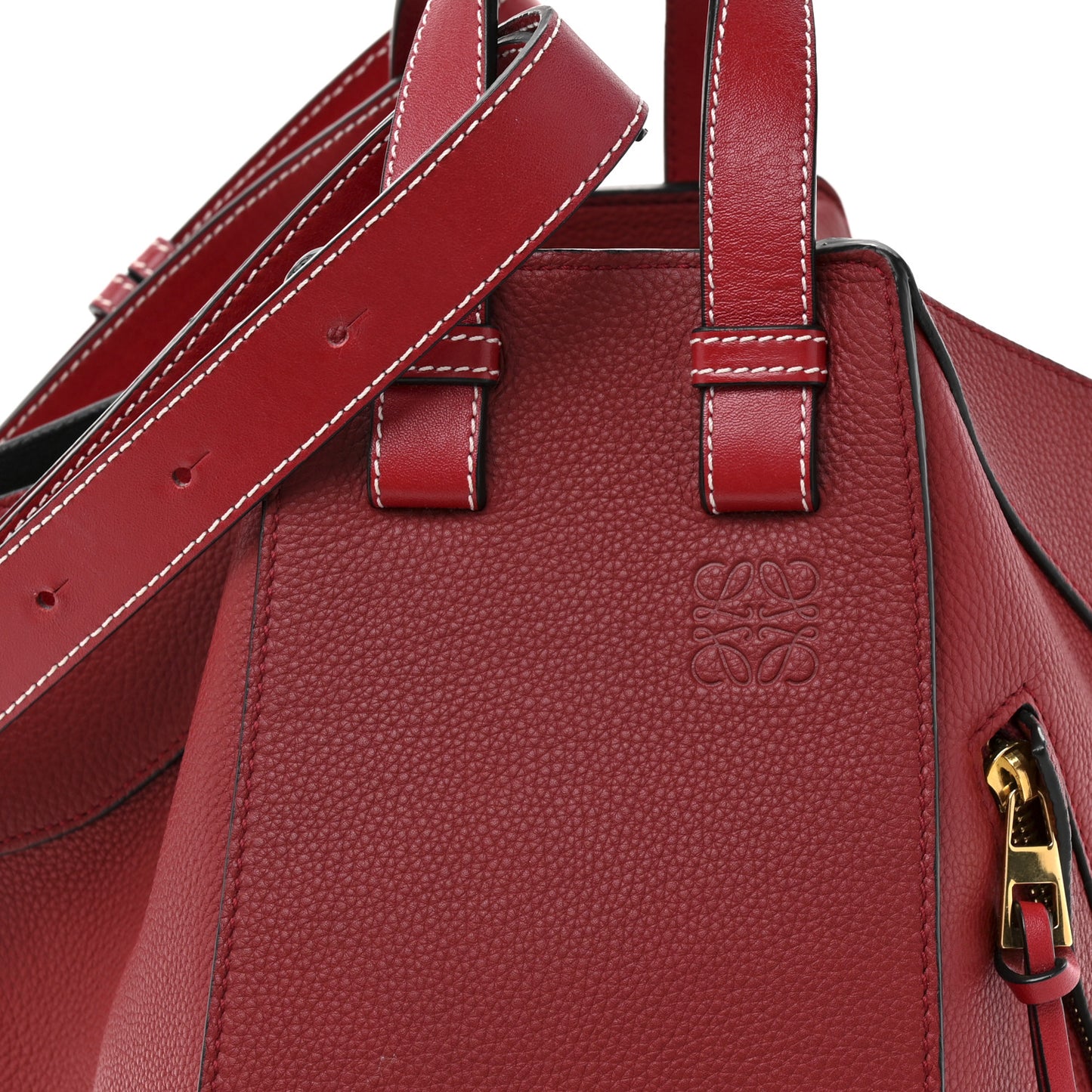 Calfskin Small Hammock Shoulder Bag Rouge Rouge