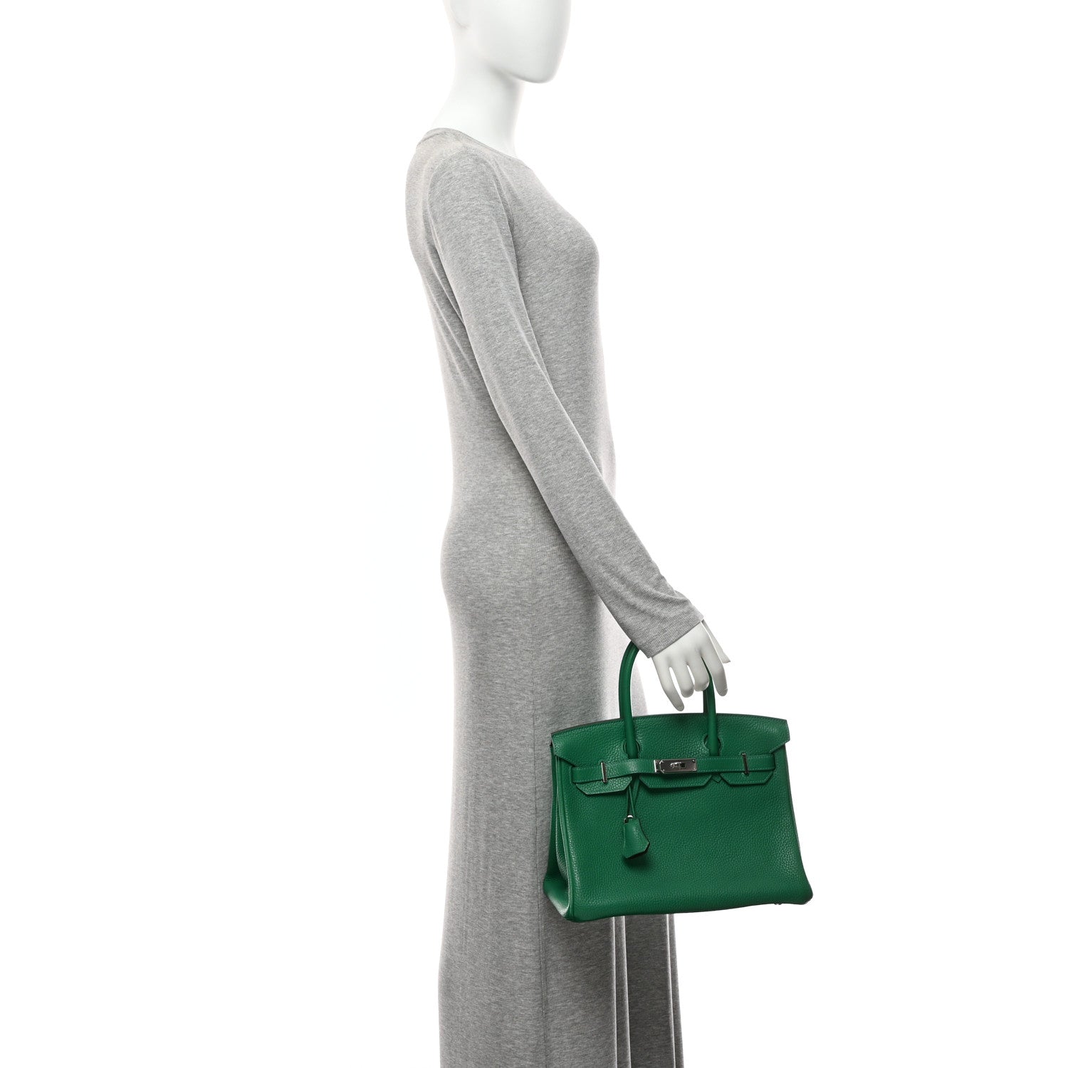 Hermes Togo Verso Birkin 30 Vert Vertigo Vert Fonce 2 of 10