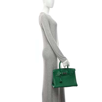 Hermes Togo Verso Birkin 30 Vert Vertigo Vert Fonce 2 of 10