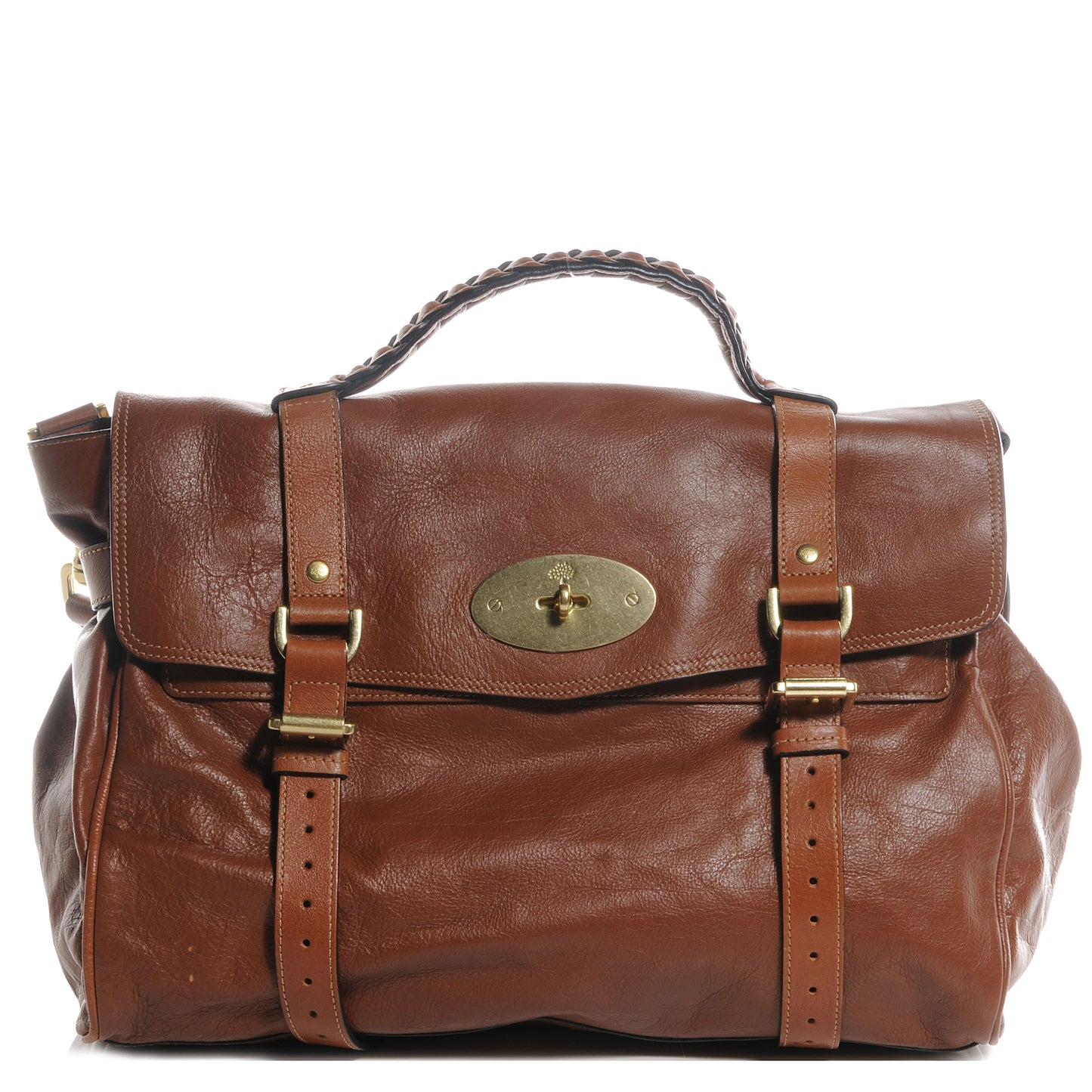 Soft Buffalo Leather Oversized Alexa Oak