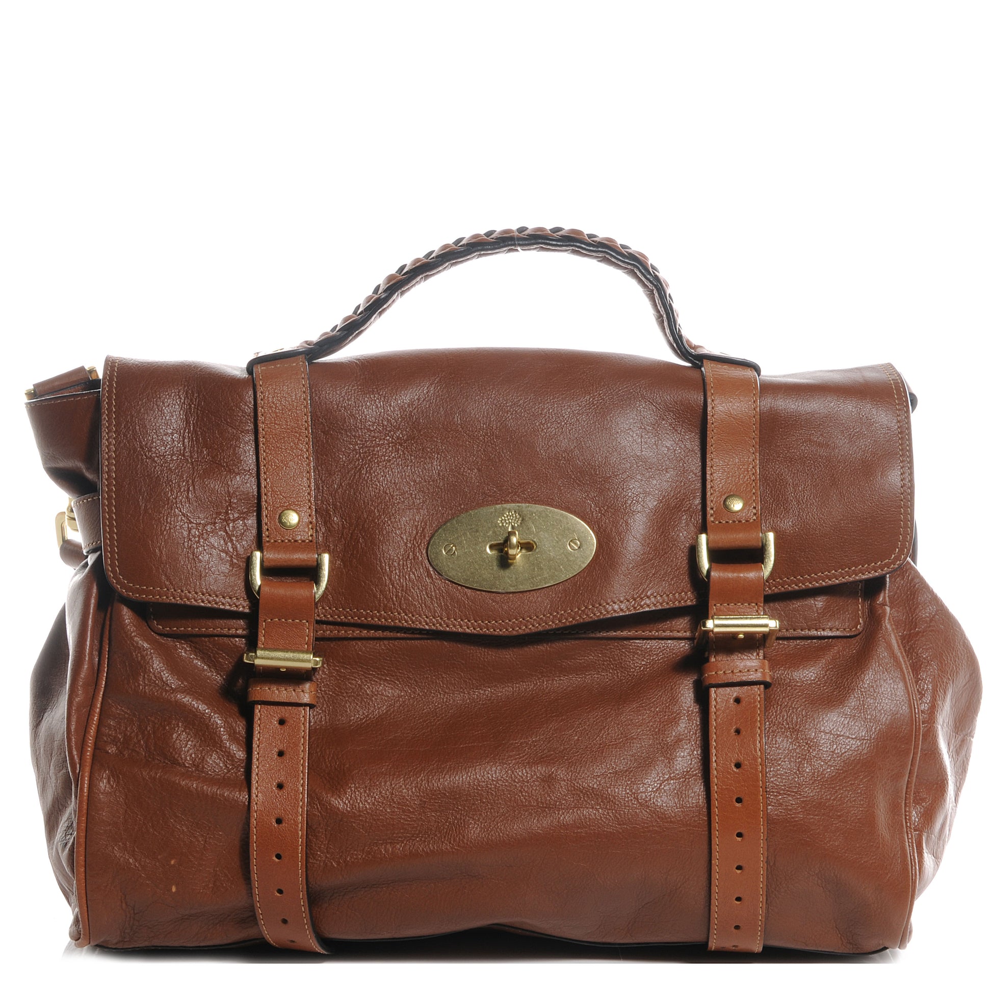 Mulberry Soft Buffalo Leather Oversized Alexa Oak 1 of 8