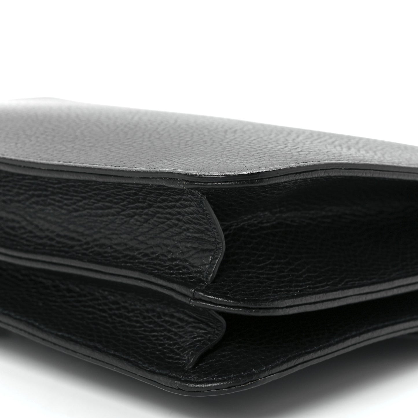 Dollar Calfskin Interlocking G Shoulder Bag Black