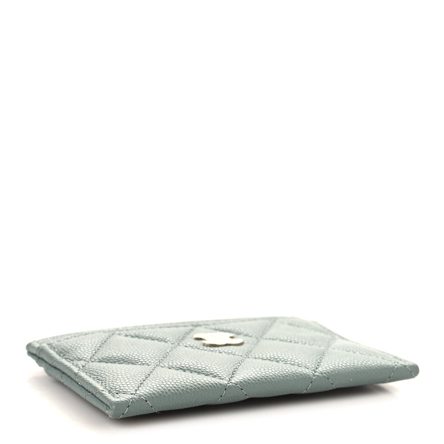Chanel Caviar Quilted Card Holder Grey 4 of 8