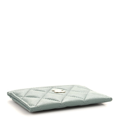 Chanel Caviar Quilted Card Holder Grey 4 of 8