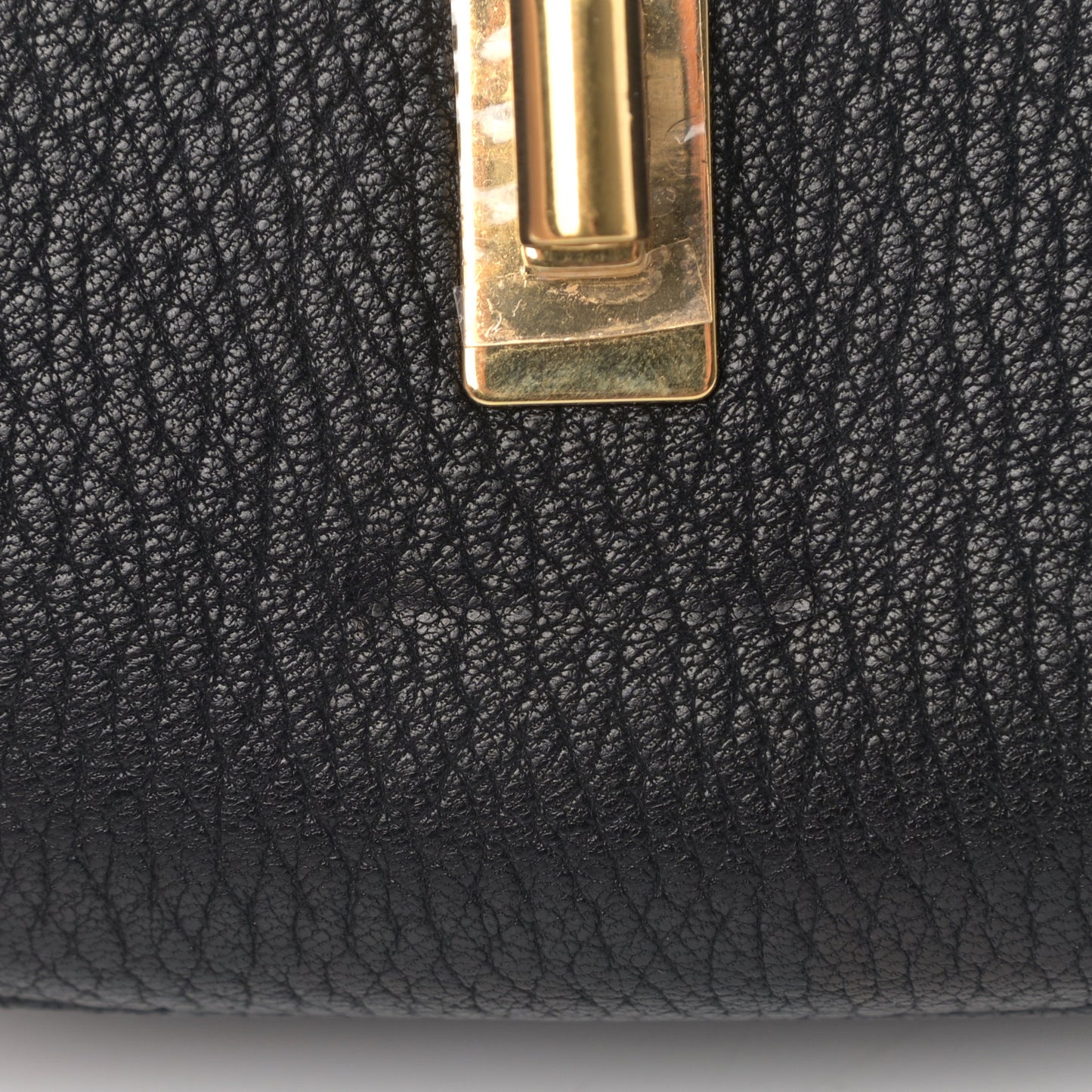 Grained Lambskin Nano Drew Shoulder Bag Black