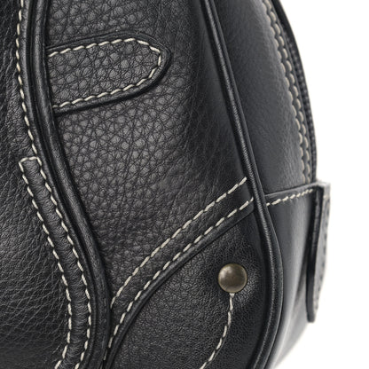 Christian Dior Calfskin Saddle Bowler Black 10 of 13