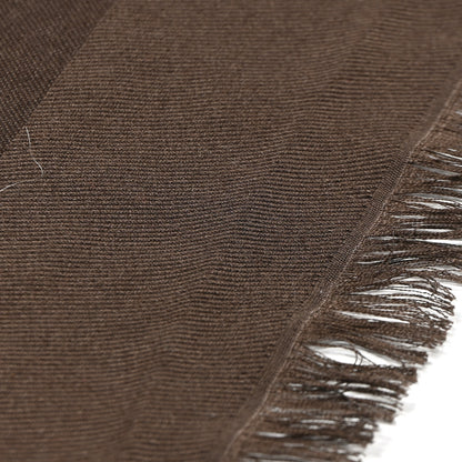 Louis Vuitton Silk Wool Monogram Shawl Brown 7 of 7