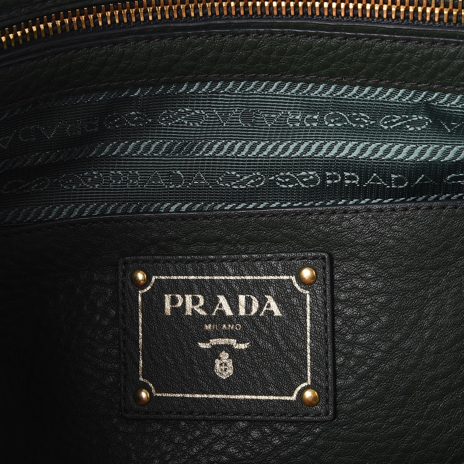 Prada Vitello Daino Tote Foresta 6 of 9