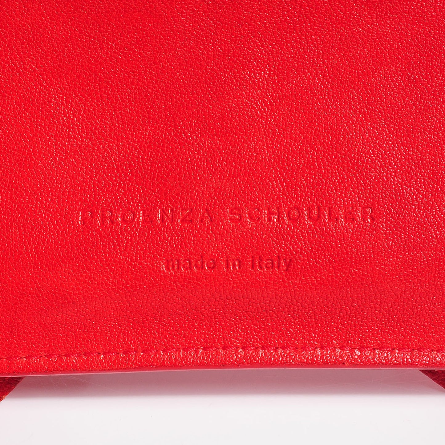 Lambskin Small PS1 Zip Case Red