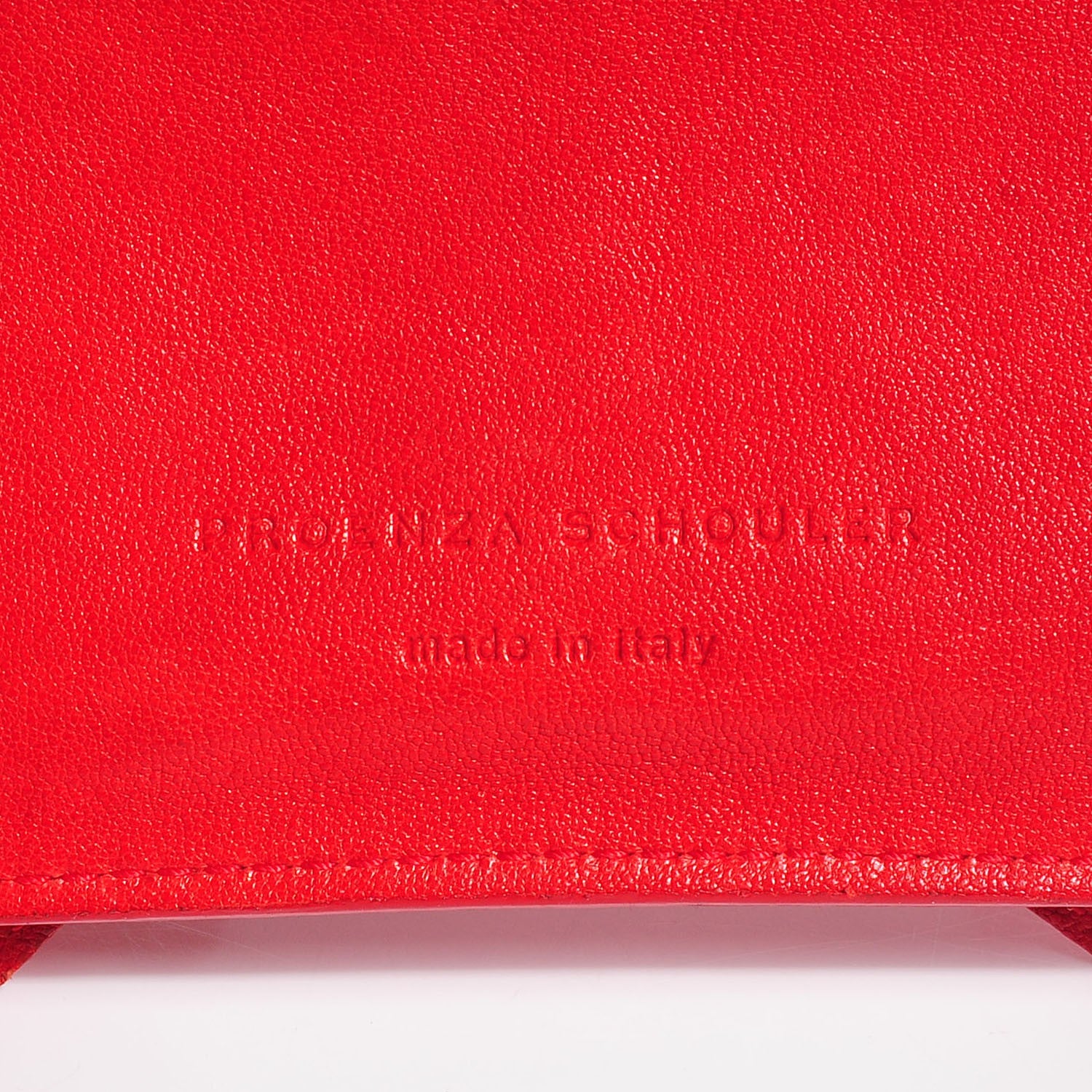Proenza Schouler Lambskin Small PS1 Zip Case Red 6 of 8