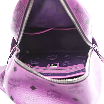 MCM Visetos Small Sprinkle Stud Stark Backpack Purple 4 of 9