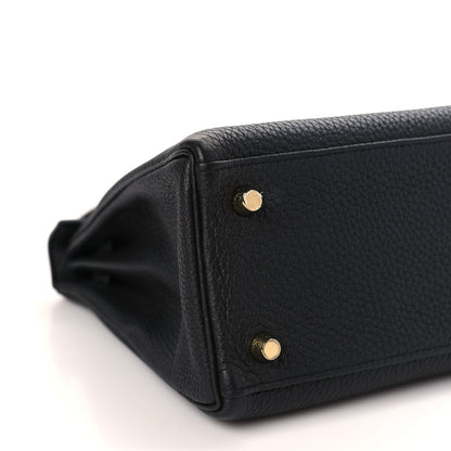 Hermes Togo Kelly Retourne 25 Black 4 of 10