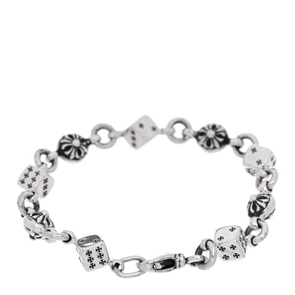 Chrome Hearts Sterling Silver Dice Cross Ball Bracelet 2 of 4