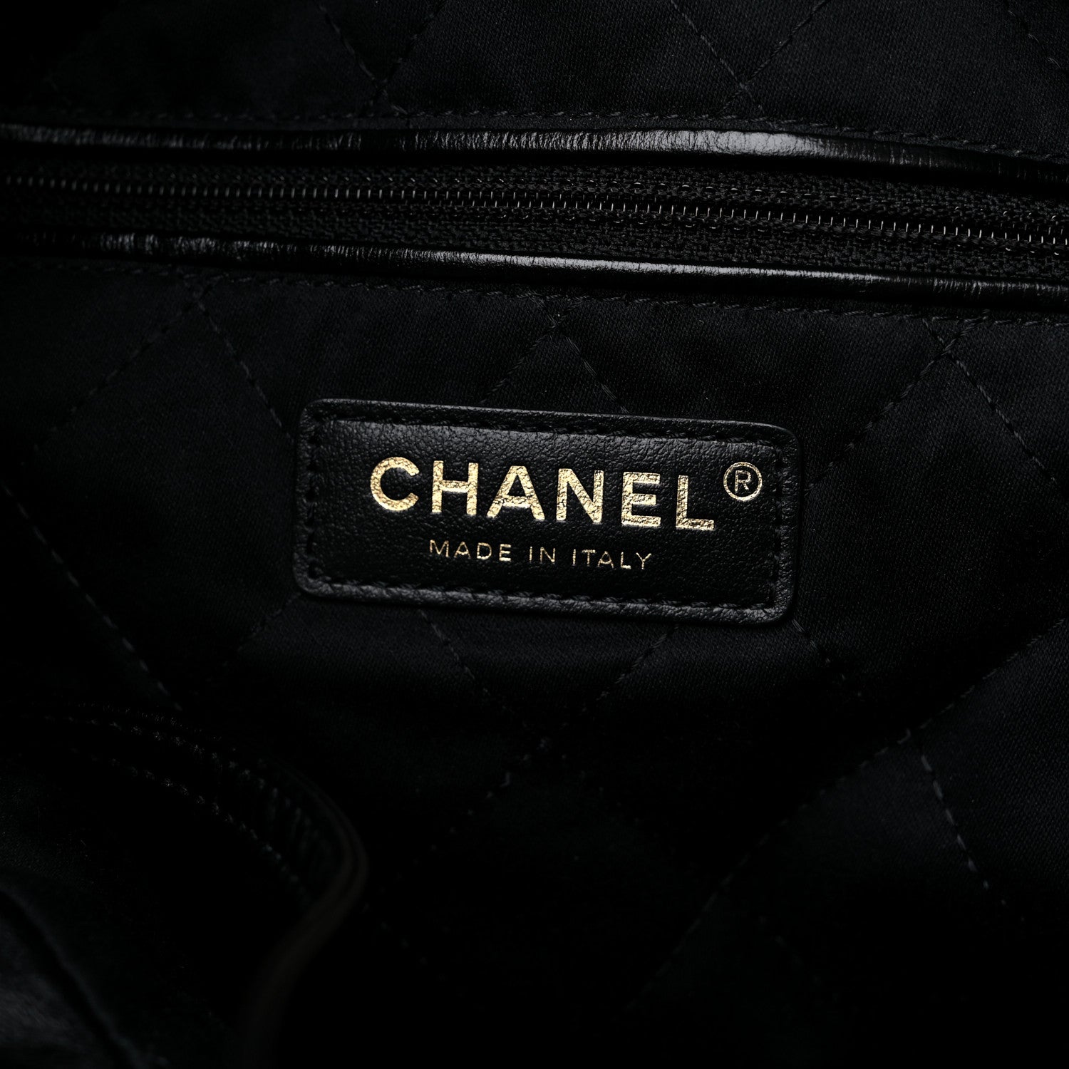 Chanel Shiny Calfskin Quilted Chanel 22 Black 6 of 9