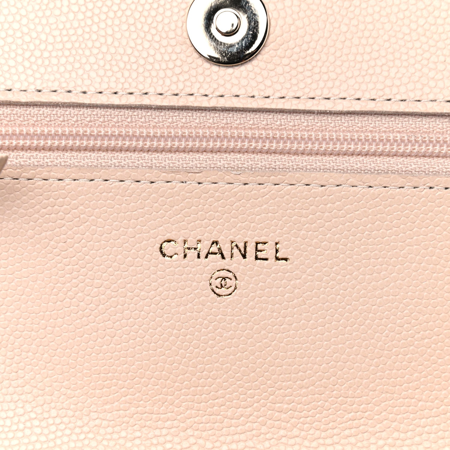 Chanel Caviar Quilted Coco Candy Wallet On Chain WOC Beige 6 of 11