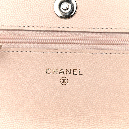 Chanel Caviar Quilted Coco Candy Wallet On Chain WOC Beige 6 of 11