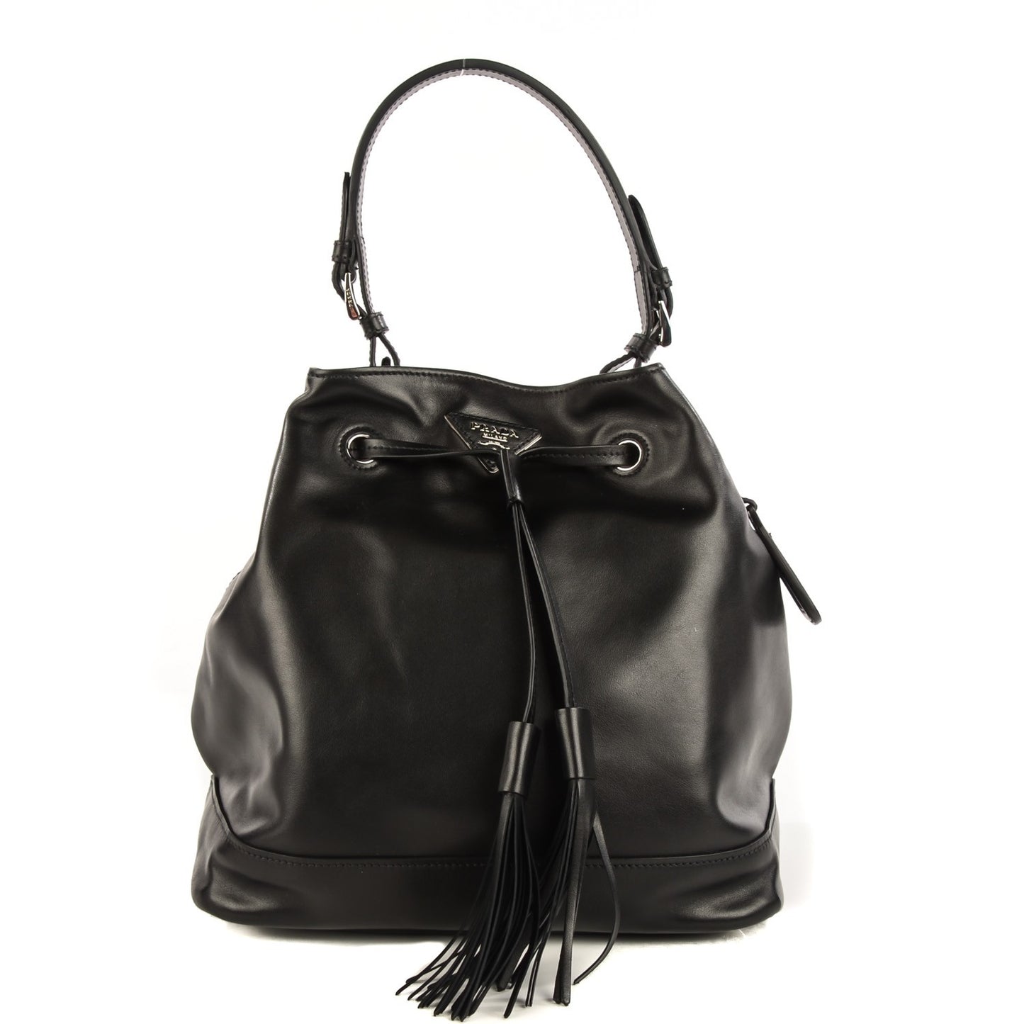 Soft Calf Bucket Bag Black Cammello