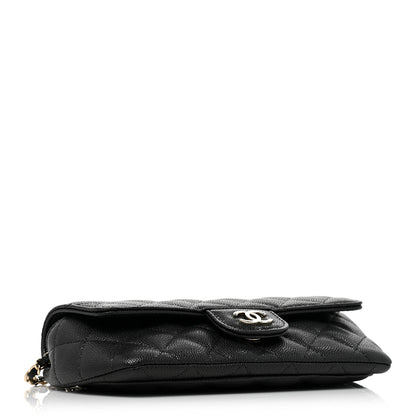 Chanel Caviar Quilted Glasses Case With Chain Black 4 of 9