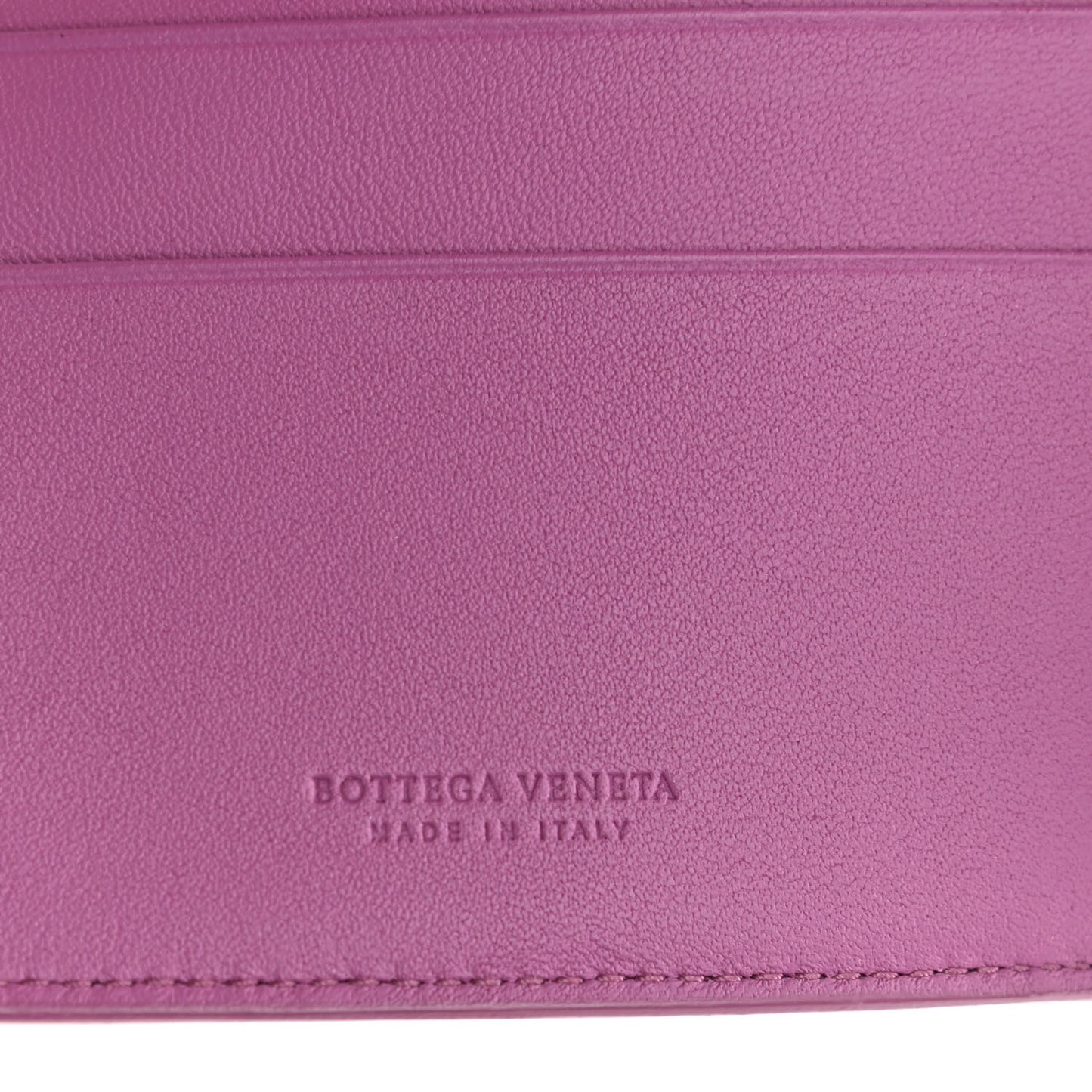 Nappa Intrecciato French Flap Wallet Peony