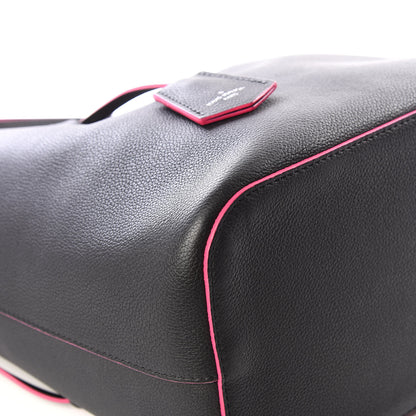 Louis Vuitton Calfskin Lockme Bucket Black 5 of 11