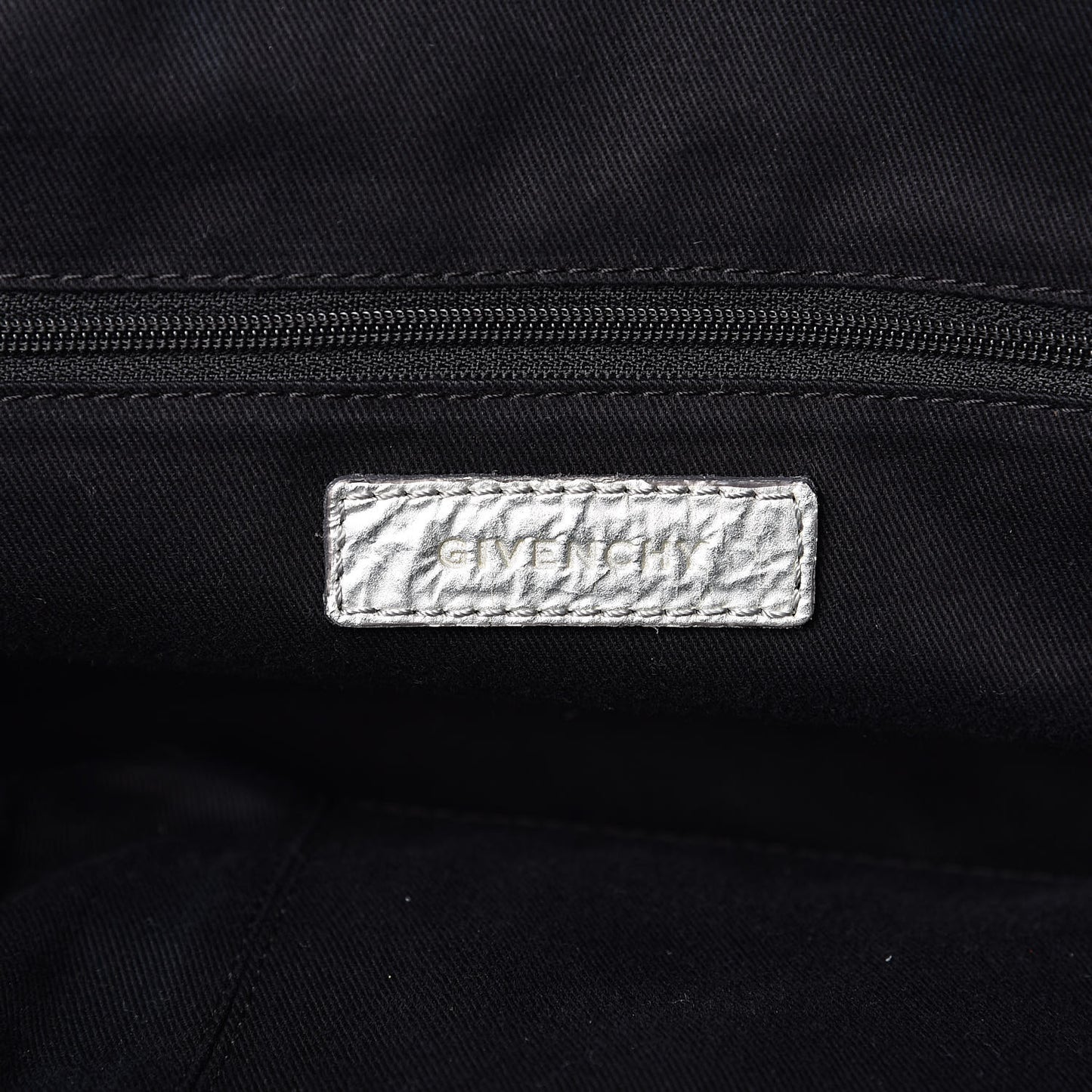 Crinkled Patent Large Nightingale Silver