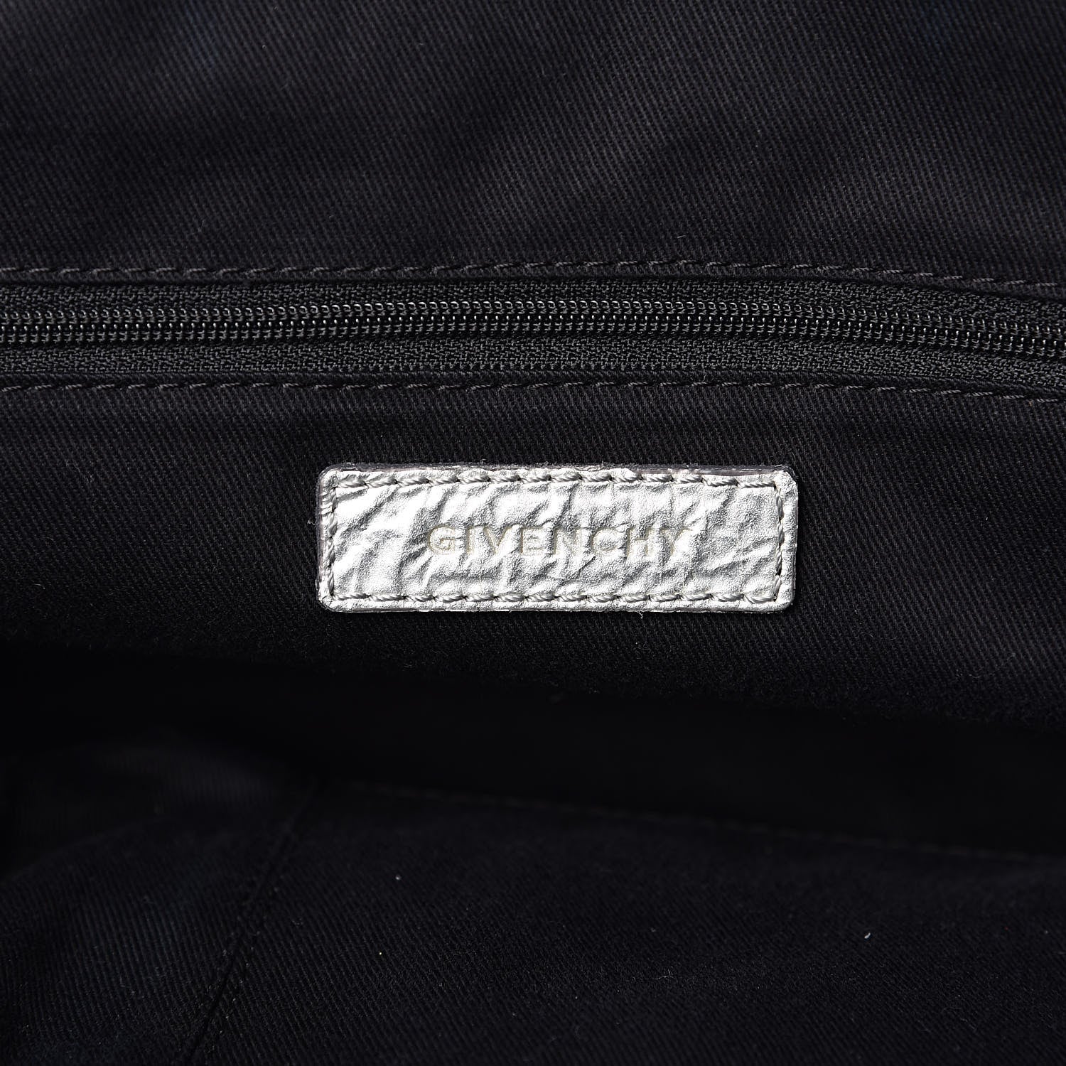 Givenchy Crinkled Patent Large Nightingale Silver 7 of 15