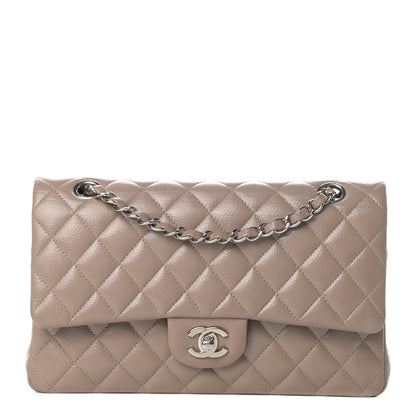 Chanel Caviar Quilted Medium Double Flap Taupe 1 of 12