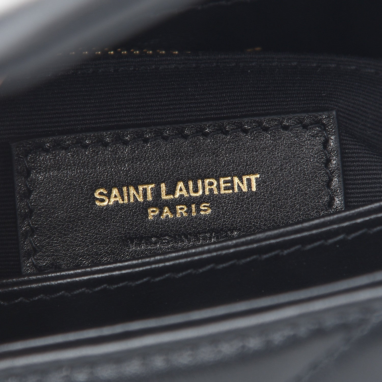Saint Laurent Calfskin Y Quilted Monogram Toy Loulou Crossbody Bag Black 6 of 9