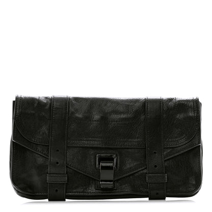 Proenza Schouler Lambskin PS1 Pochette Clutch Black 1 of 8
