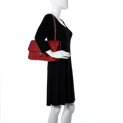 Chanel Caviar Quilted Large French Riviera Flap Red 2 of 16