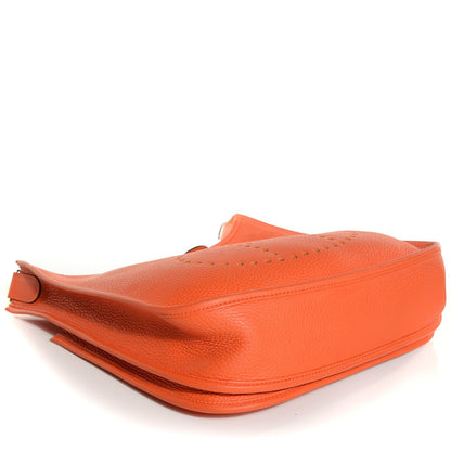 Hermes Taurillon Clemence Evelyne III PM Feu 4 of 16