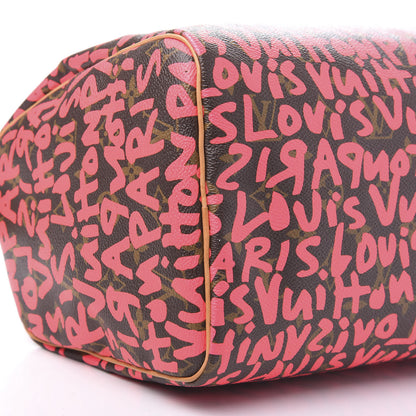 Louis Vuitton Monogram Graffiti Speedy 30 Fuchsia 8 of 13
