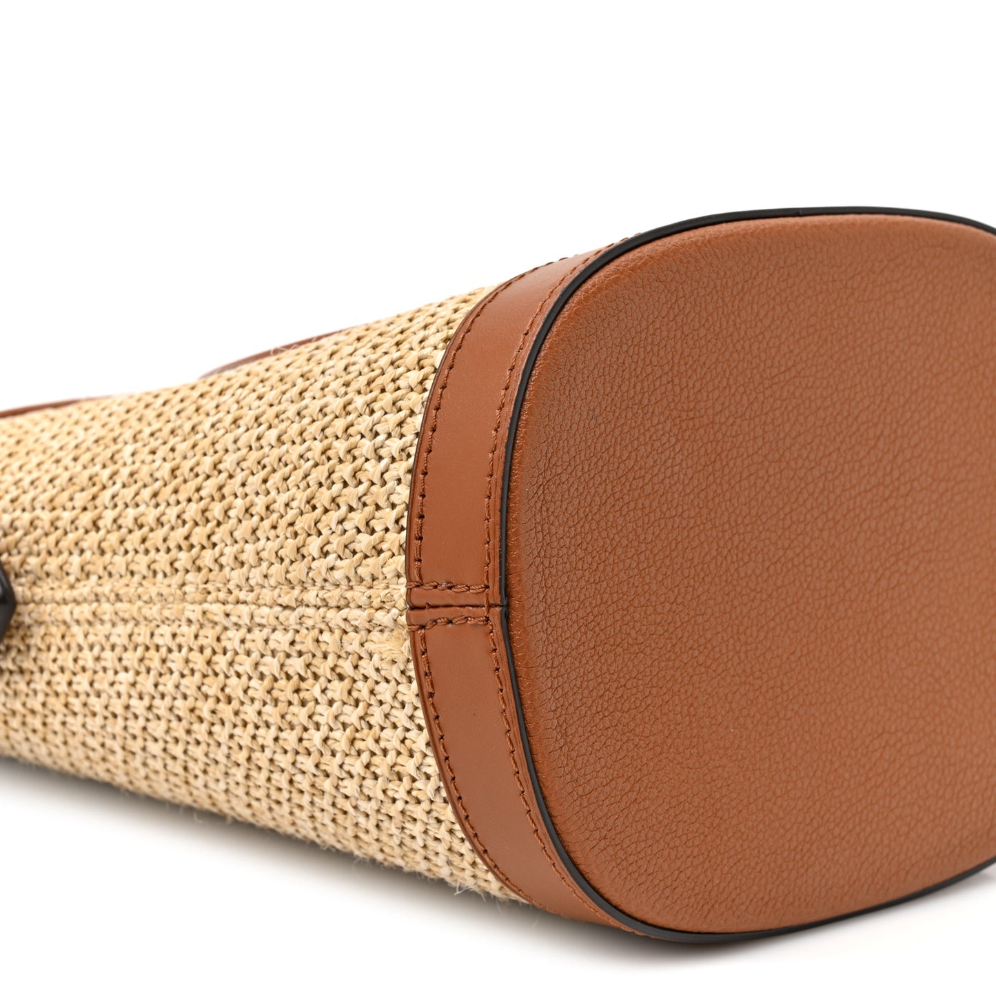 Raffia Petit Bucket Caramel