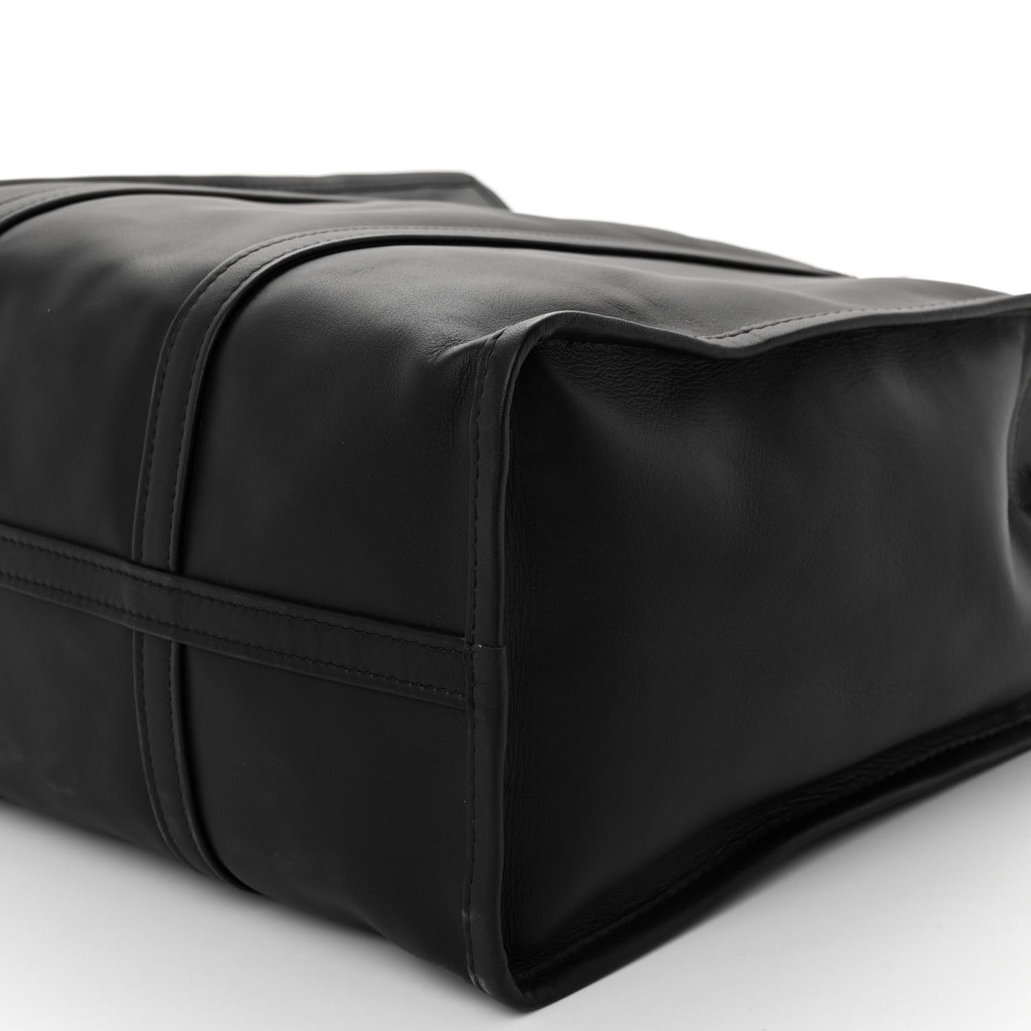 Agneau Medium Bazar Shopper Tote Black