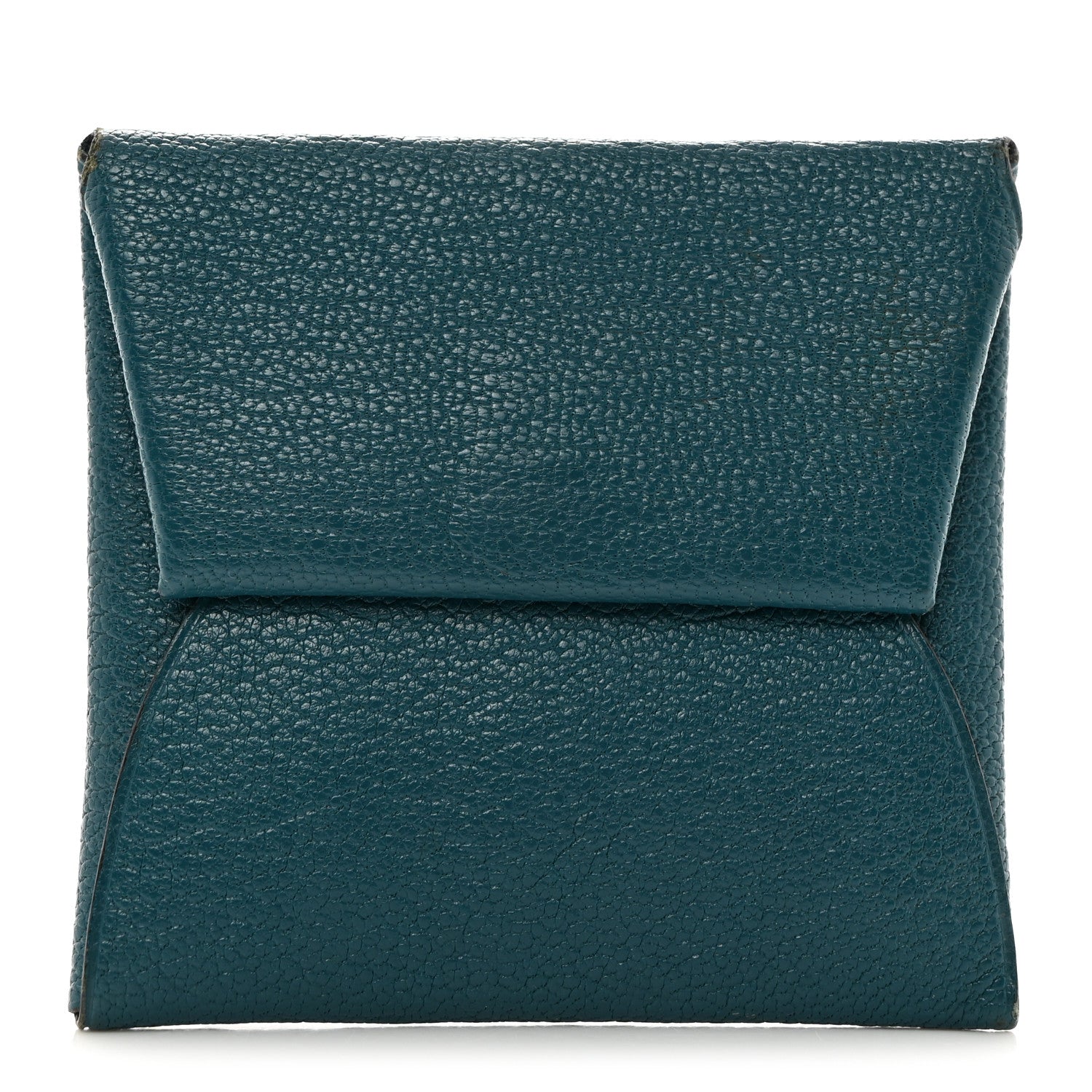 Hermes Chevre Mysore Bastia Coin Purse Vert Bosphore 1 of 8