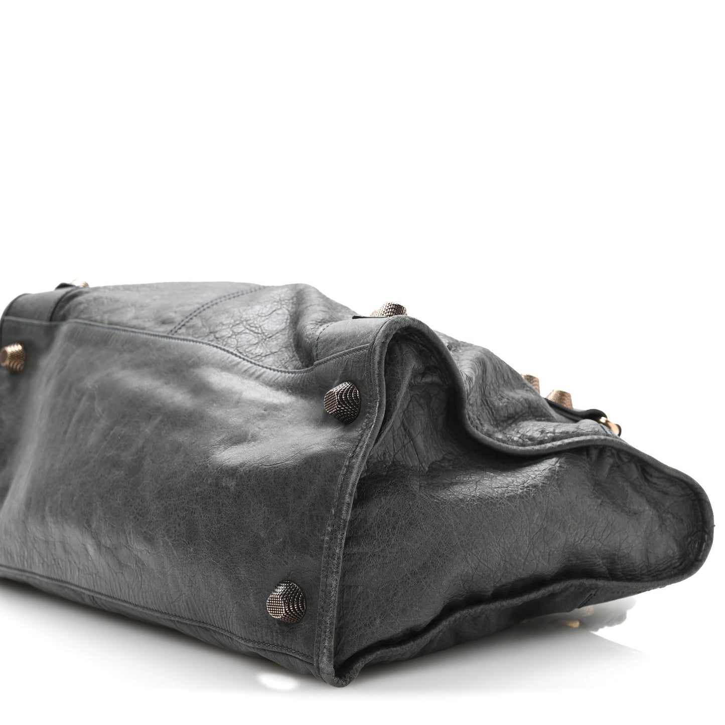 Agneau Giant 21 Rose Gold Hardware Work  Anthracite