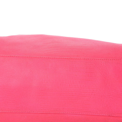 Balenciaga Calfskin Lizard Embossed Classic Silver Hardware City Rose Fluo 22 of 22