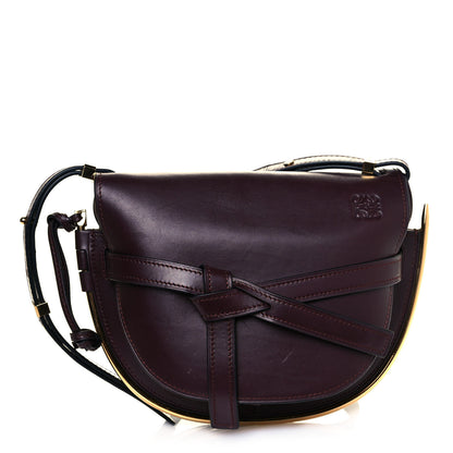 Loewe Calfskin Small Metal Gate Crossbody Bag Oxblood 1 of 10